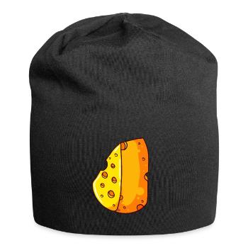 Fromage fromage fromager Parmesan Gourmet - Bonnet en jersey - noir - Devant
