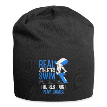 Swimmer Sports Scuba Diving Swimming - Jersey Beanie - black - Front