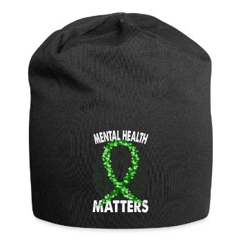 Mental Health Matters Santé mentale Psyché - Bonnet en jersey - noir - Devant