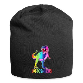 Dinosaure LGBT - Fierté LGBTQ - Bonnet en jersey - noir - Devant