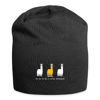 Witziges Lama Tshirt für Extrovertierte Geschenk - Jersey-Beanie - Schwarz - Vorne