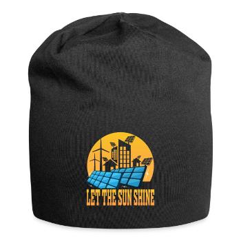 Lass Die Sonne Scheinen Solar Erneuerbare Energie - Jersey-Beanie - Schwarz - Vorne