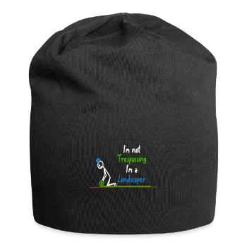 In the landscaper garden gardener - Jersey Beanie - black - Front
