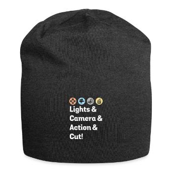 Filme Lights Camera Action Cut - Jersey-Beanie - Anthrazit - Vorne