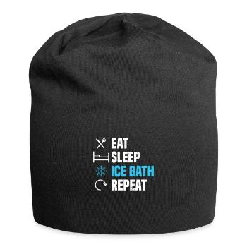 Ice Bathing Cold Showers Ice Swimming Gift - Jersey Beanie - black - Front