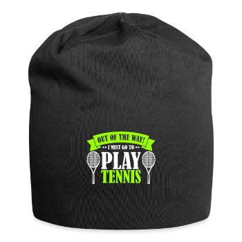 Tennis de tennis - Bonnet en jersey - noir - Devant