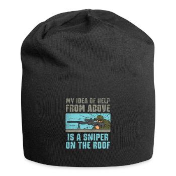 GUN LOVER: Sniper On The Roof - Jersey Beanie - black - Front