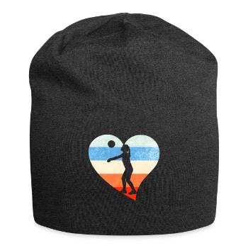 Volleyball Spieler Mädchen - Jersey-Beanie - Anthrazit - Vorne