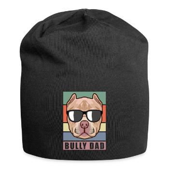 Bully Dad American Bully | Hundebesitzer Geschenk - Jersey-Beanie - Schwarz - Vorne