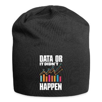 Data Analysis Data Technology Business Intelligence - Jersey Beanie - black - Front