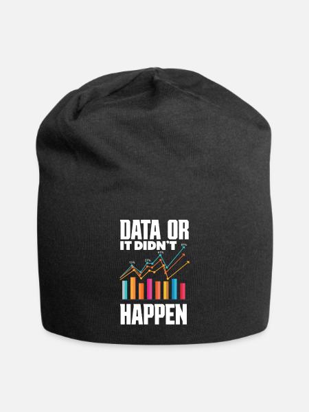 Datenanalyse Datentechnik Business Intelligence - Jersey-Beanie - Schwarz