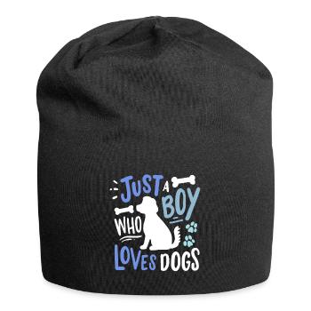Hund Hundeliebhaber - Jersey-Beanie - Schwarz - Vorne
