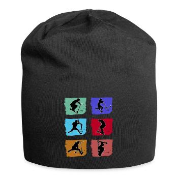 Stunt scooter skater stunt kick scooter stunt scooter - Jersey Beanie - black - Front