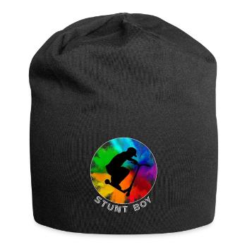 Stunt Boy Scooter Stunt Skater Kick Scooter Enfants - Bonnet en jersey - noir - Devant