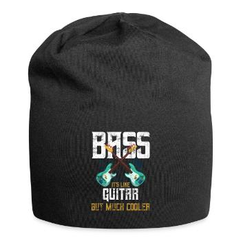 Bass Guitarist Bass Player - Jersey Beanie - black - Front