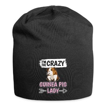 Cobaye I’m The Crazy Guinée Pig Lady - Bonnet en jersey - noir - Devant