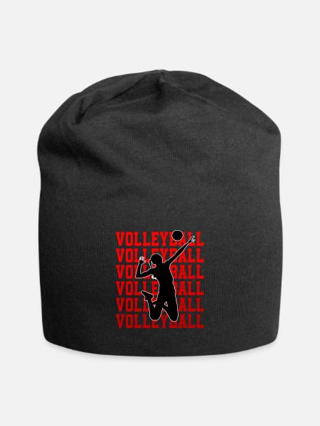 Beach Volleyball Volleyballerin Volleyballer - Jersey-Beanie - Schwarz