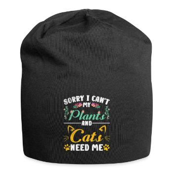 Jardinage Plantes botaniques Adorables - Bonnet en jersey - noir - Devant