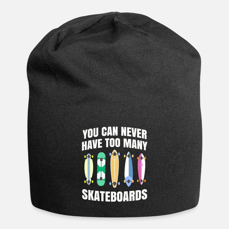 Skateboard - Jersey-Beanie - Schwarz