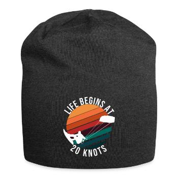 Kitesurfer Kiteboarding Kite Surfer Surfing - Jersey Beanie - charcoal grey - Front