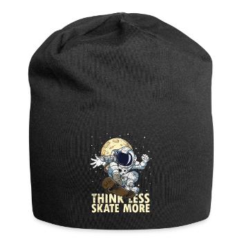 Skateboarder Skateboard Saying Astronaut Skater - Jersey Beanie - black - Front