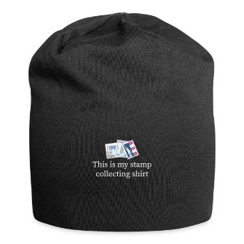 Philatelist Stamp Collection Stamp Collector - Jersey Beanie - black - Front