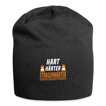 Straßenbauer Straßenwärter Straßenbau Geschenk - Jersey-Beanie - Schwarz - Vorne