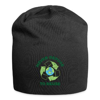 Recyclage Environnement Protection de la nature Terre - Bonnet en jersey - noir - Devant