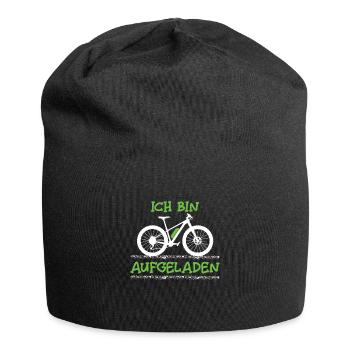 Ebike Radfahrer Ich Bin Aufgeladen Ebiker Spruch - Jersey-Beanie - Schwarz - Vorne