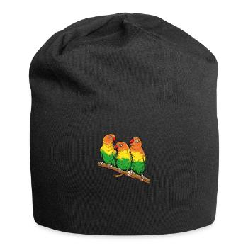Agapronid house bird pet for bird keeper - Jersey Beanie - black - Front