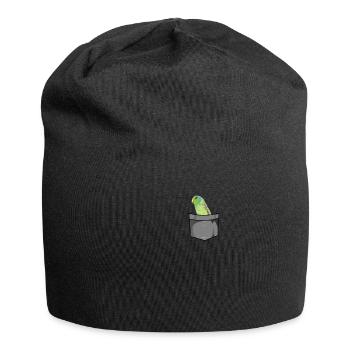 Sparrow parrot house bird pet bird keeper - Jersey Beanie - black - Front
