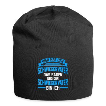 Schwiegerpapa Schwiegervater - Jersey-Beanie - Schwarz - Vorne