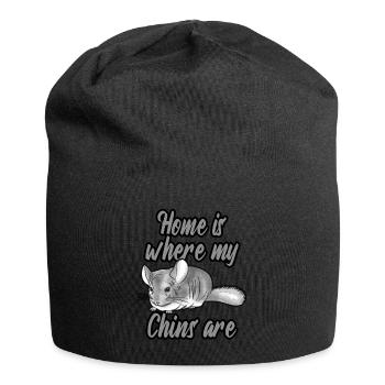 Home is where my Chins are - Bonnet en jersey - noir - Devant