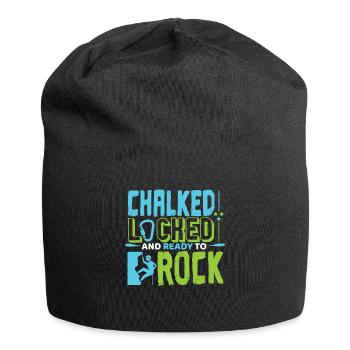 Climb the rock - Jersey Beanie - black - Front