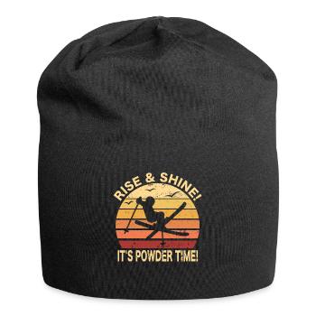 Freestyle Skiing Skier Winter Sports Ski Saying - Jersey Beanie - black - Front