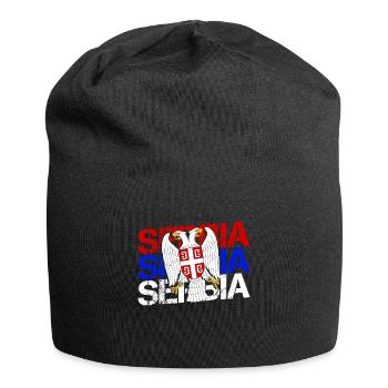 Serbie Drapeau Balkans Yougoslavie Srbija Cadeau - Bonnet en jersey - noir - Devant