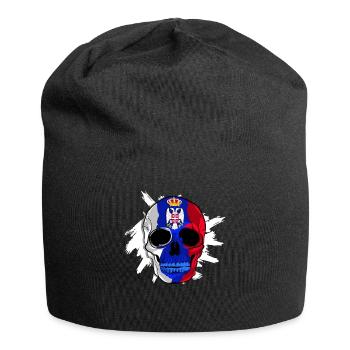 Serbie - Bonnet en jersey - noir - Devant