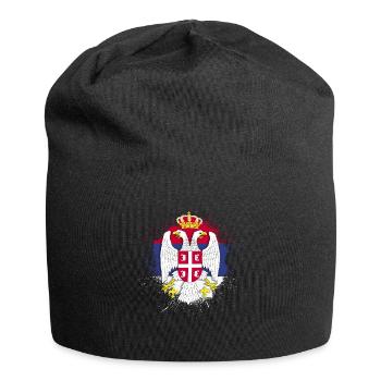 Serbie Belgrade Armoiries Serbia Srbija Jugo cadeau - Bonnet en jersey - noir - Devant