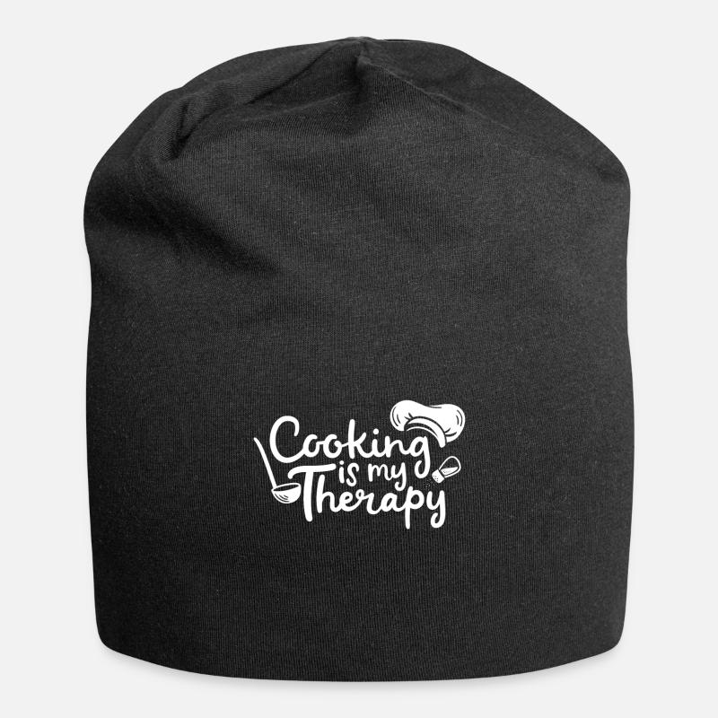 Cuisson Cuisinier Cuisinier - Bonnet en jersey - noir