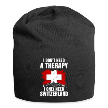 Suisse Suisse Suisse cadeau Alpes Montagnes Drapeau - Bonnet en jersey - noir - Devant