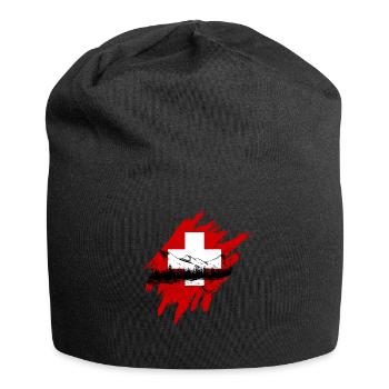 Schweiz Tshirt Flagge Switzerland Zürich Bern - Jersey-Beanie - Schwarz - Vorne