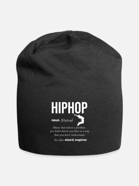 Hip Hop - Bonnet en jersey - noir