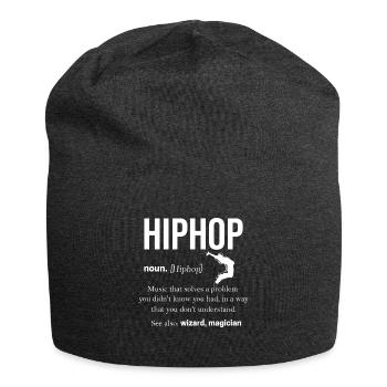 Hip Hop - Bonnet en jersey - charbon - Devant