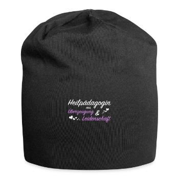 Heilpädagogin Heilpädagogik Heilerziehung Geschenk - Jersey-Beanie - Schwarz - Vorne