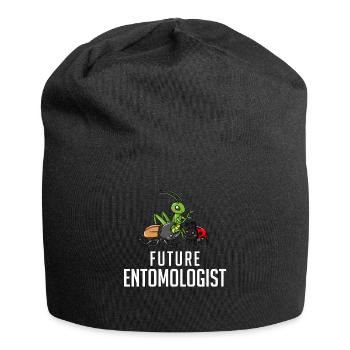 Insekt Entomologie Entomologe Lustig Süße - Jersey-Beanie - Schwarz - Vorne