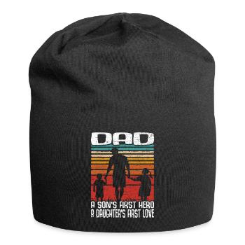 Vintage Father's Day Retro Dad Dad First Love Hero - Jersey Beanie - black - Front