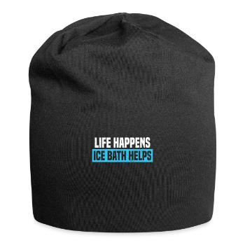 Ice Bathing Cold Showers Healthy Ice Swimming Gift - Jersey Beanie - black - Front