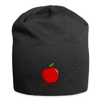 Dabbing Red Apple - Dab Funny Dancing Fruit - Jersey Beanie - black - Front