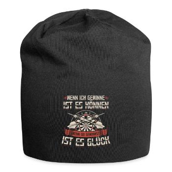 Dart | Darts Darten Darter Dartscheibe Geschenk - Jersey-Beanie - Schwarz - Vorne