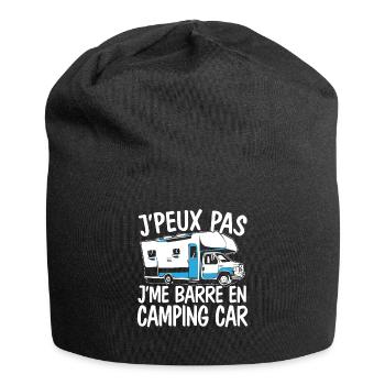 Je Peux Pas J'Me Barre En Camping Car - Bonnet en jersey - noir - Devant